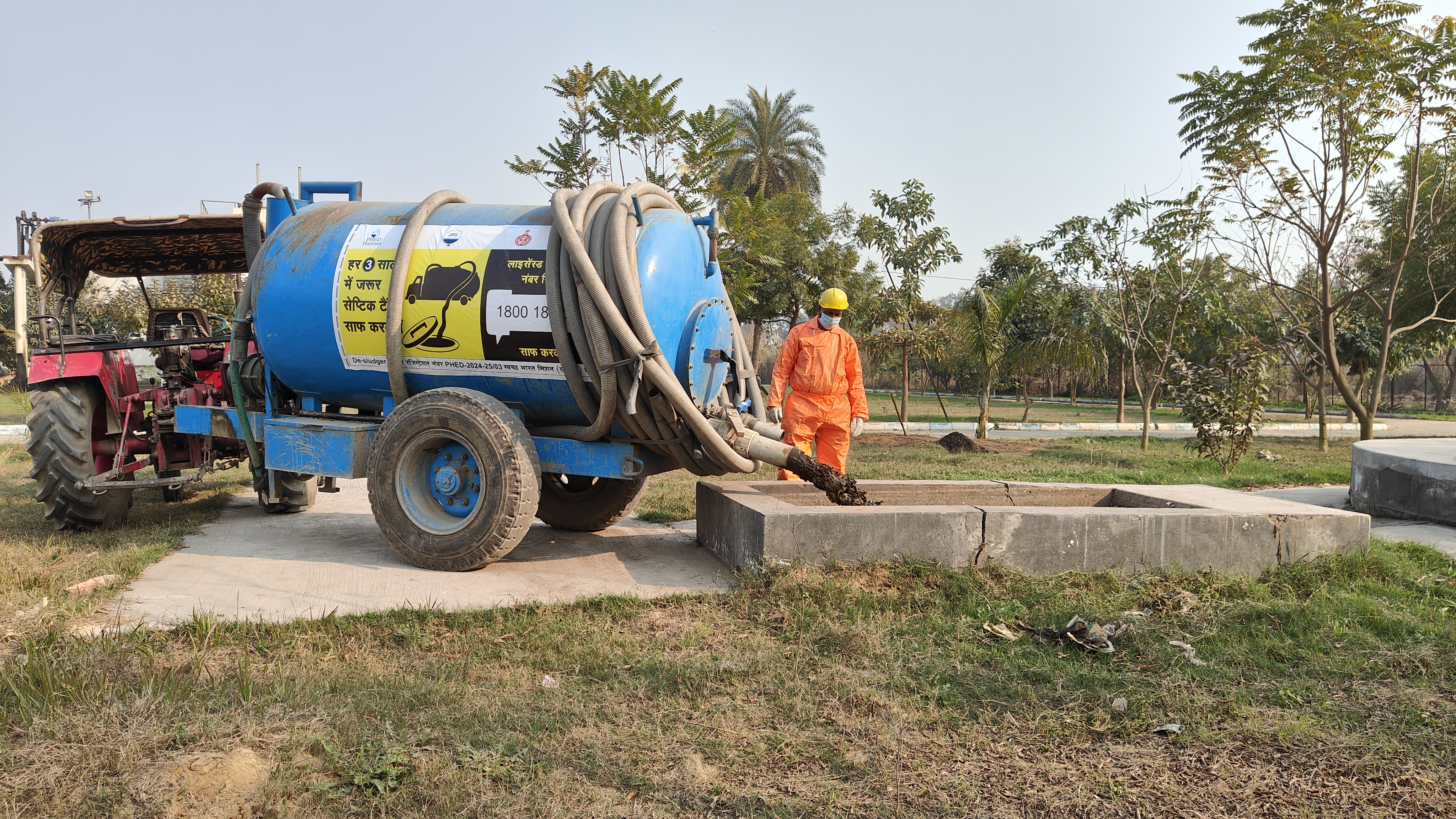 Execution of Transportation - Fecal sludge disposal at treatment plant